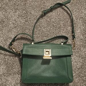 Green Leather Crossbody Bag